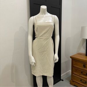 Chic Cream Midi Dress for Women